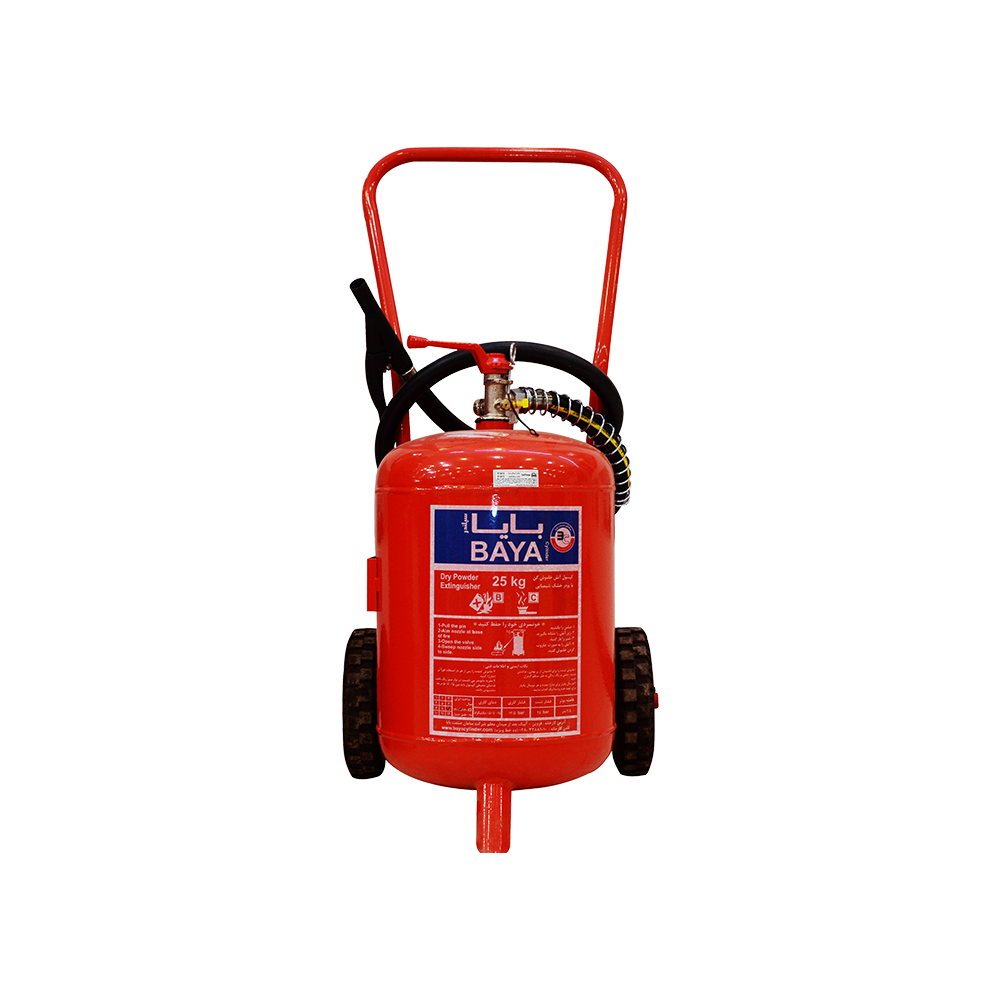 کپسول آتش نشانی پودر و گاز 25 کیلویی تحت فشار بایا